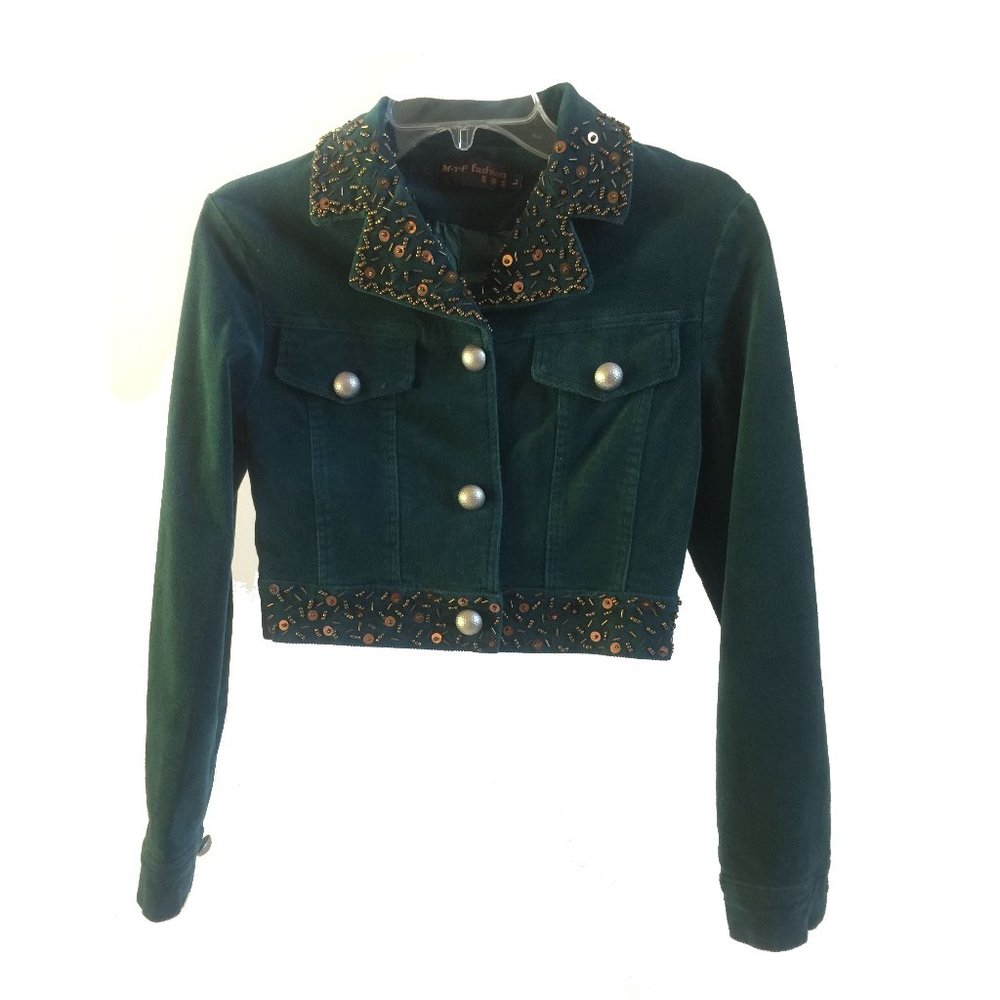 Vintage-style cropped jacket